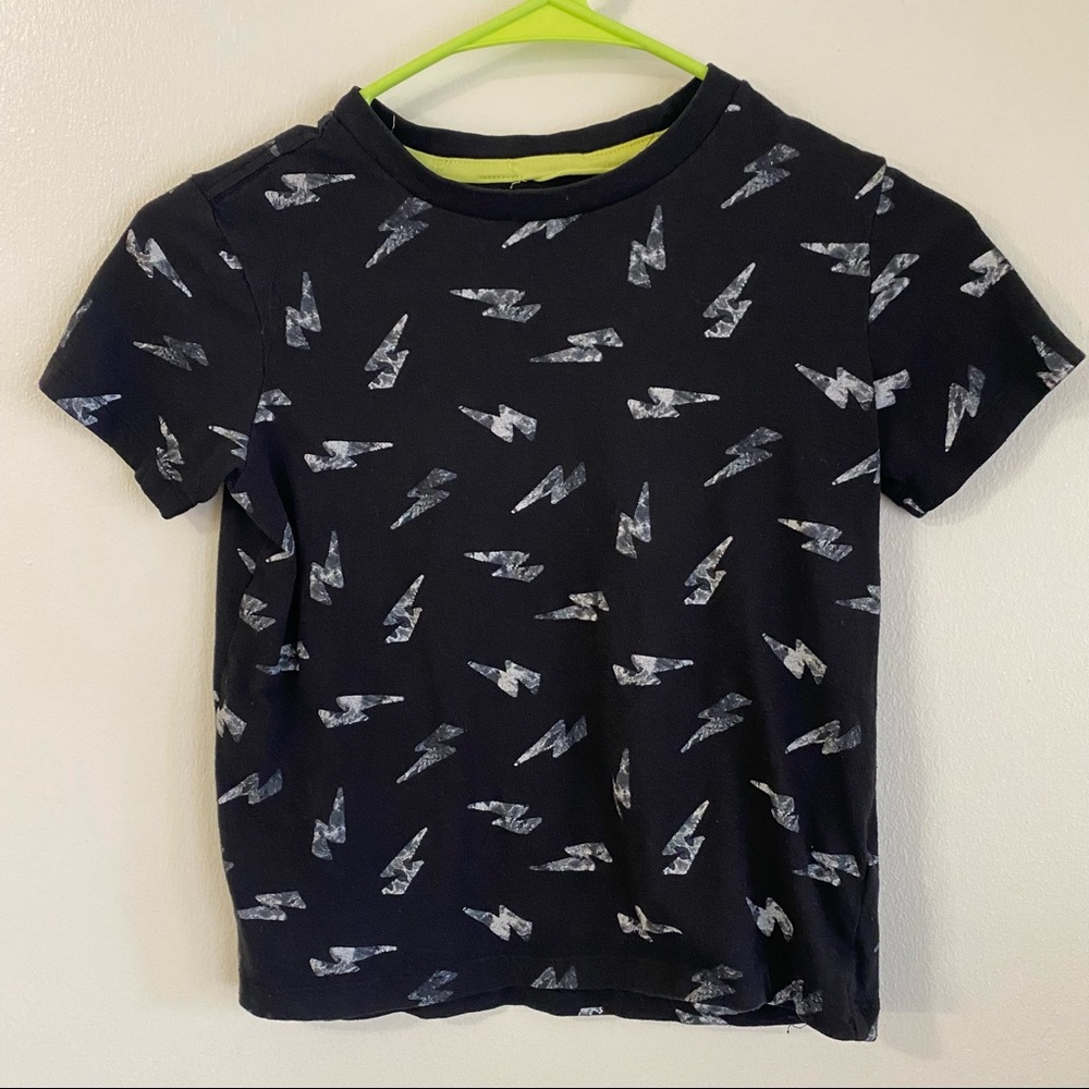 a1509-k5~ Old Navy~Small Size~Girls~Short Sleeve Top, Crewneck T Shirt~Black